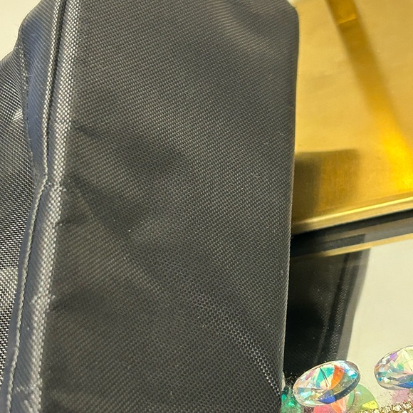 Fashion Black Mesh Tote Bag 16 x 12 x 3.5 - Picture 8 of 8